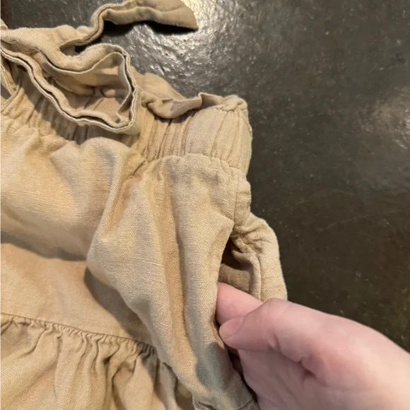 Universal Thread Paperbag Waist Linen Blend Midi Skirt - Picture 6 of 10